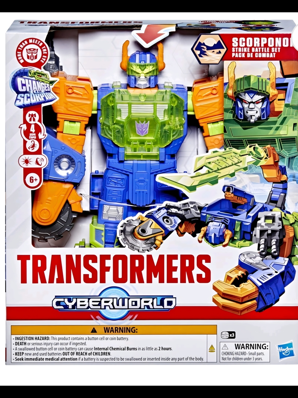 Cyberworld Scorponok Strike Battle Set - Green & Orange
